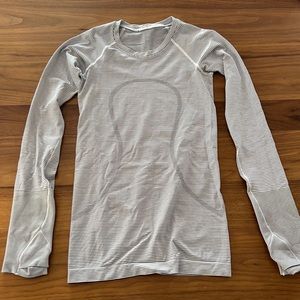 COPY - White and Black Lululemon Long Sleeve